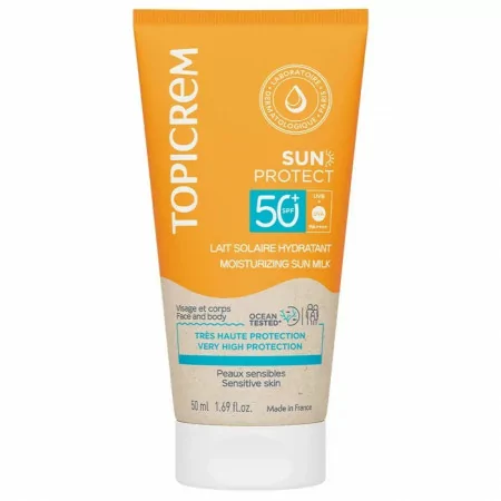 Topicrem Sun Protect Lait Solaire Hydratant SPF50+ 50ml - Univers Pharmacie