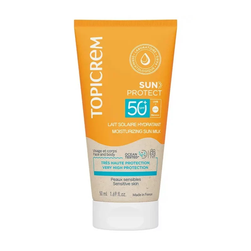 Topicrem Sun Protect Lait Solaire Hydratant SPF50+ 50ml - Univers Pharmacie