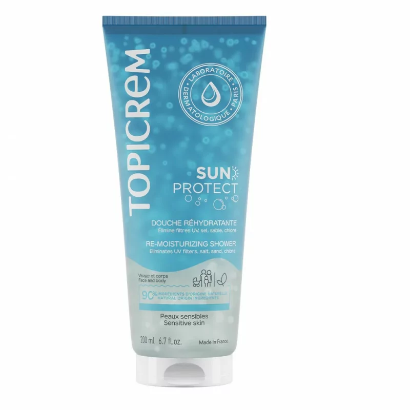 Topicrem Sun Protect Douche Réhydratante 200ml - Univers Pharmacie