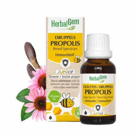 HerbalGem Immunité Propolis Junior  Large Spectre 15ml - Univers Pharmacie