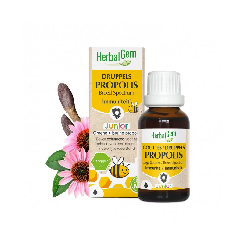 HerbalGem Immunité Propolis Junior  Large Spectre 15ml - Univers Pharmacie