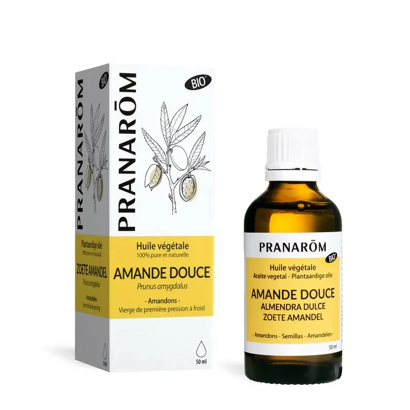 Pranarom Huile Végétale Amande Douce Bio 50ml - Univers Pharmacie