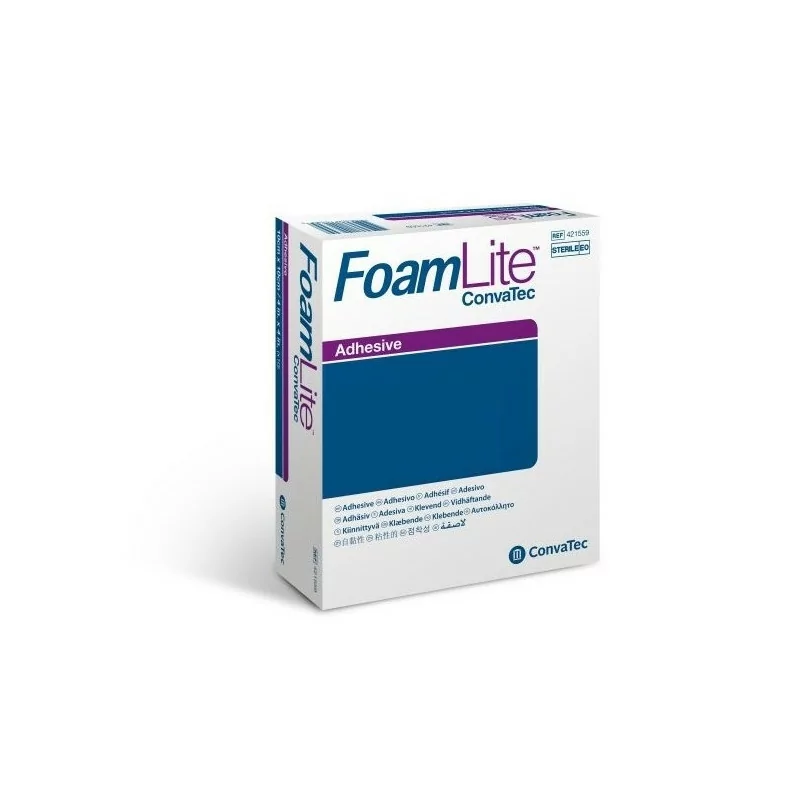 ConvaTec FoamLite Adhésive Pansement Hydrocellulaire 8X8cm X10 - Univers Pharmacie