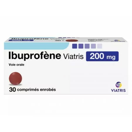 Ibuprofène Viatris 200mg 30 comprimés - Univers Pharmacie