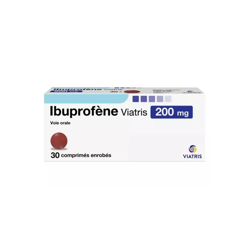 Ibuprofène Viatris 200mg 30 comprimés - Univers Pharmacie