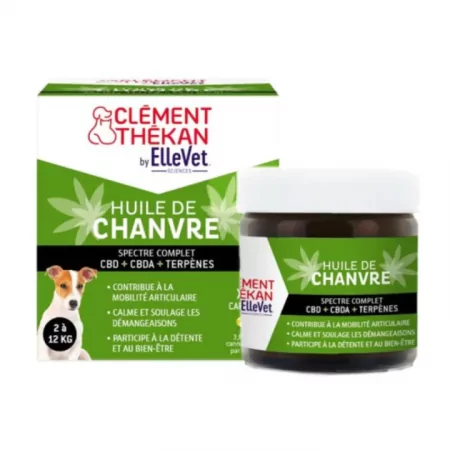 Clément Thékan Huile de Chanvre 2 à 12kg 45 capsules - Univers Pharmacie