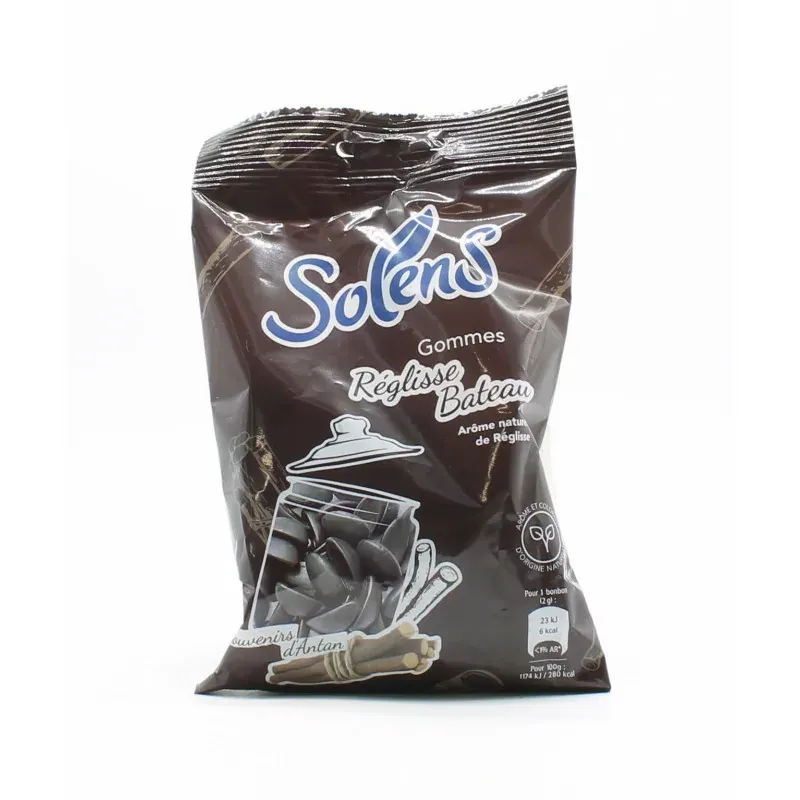 Solens Gommes Réglisse Bateau 100g - Univers Pharmacie