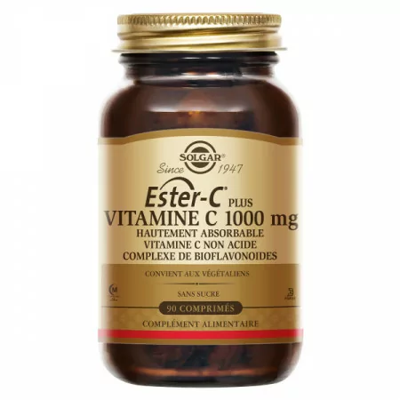 Solgar Ester-C Plus Vitamine C 1000mg 90 comprimés - Univers Pharmacie