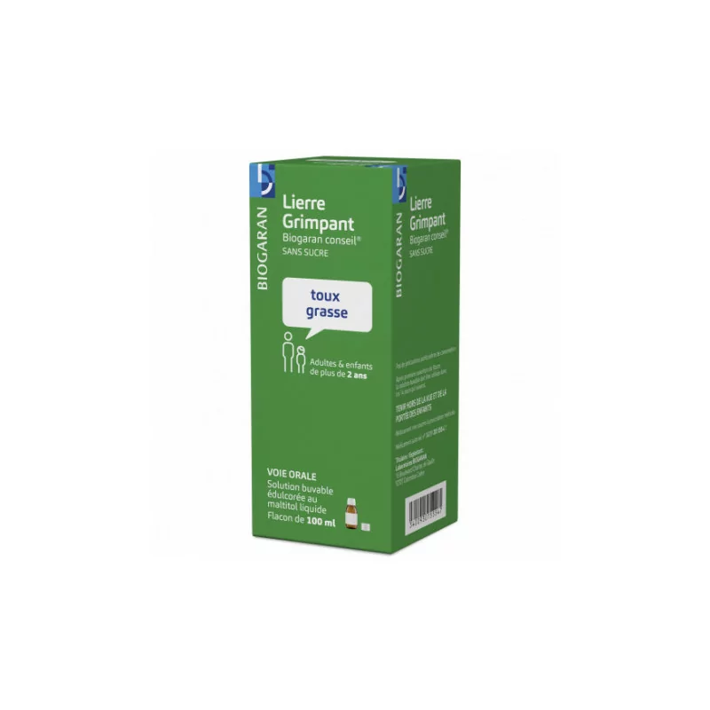 Lierre Grimpant Biogaran Conseil Sans Sucre 100ml - Univers Pharmacie