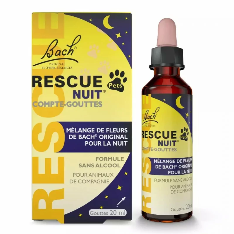 Bach Nuit Pets Compte-gouttes 20ml - Univers Pharmacie