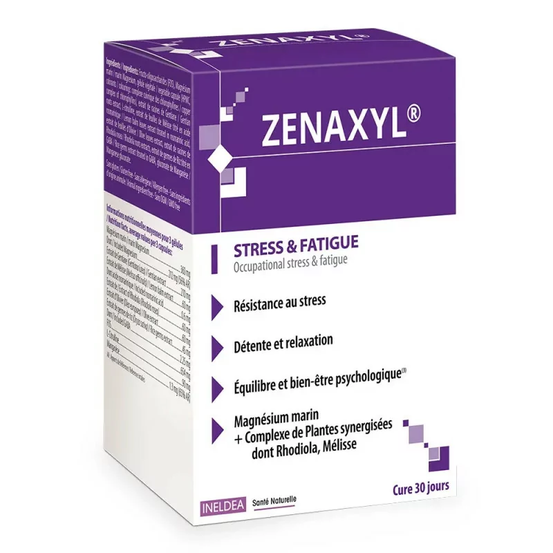 Zenaxyl Stress & Fatigue 90 gélules - Univers Pharmacie