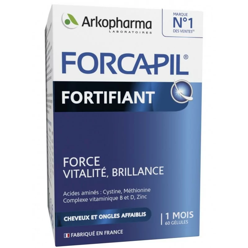 Arkopharma Forcapil Fortifiant Cheveux & Ongles 60 gélules - Univers Pharmacie