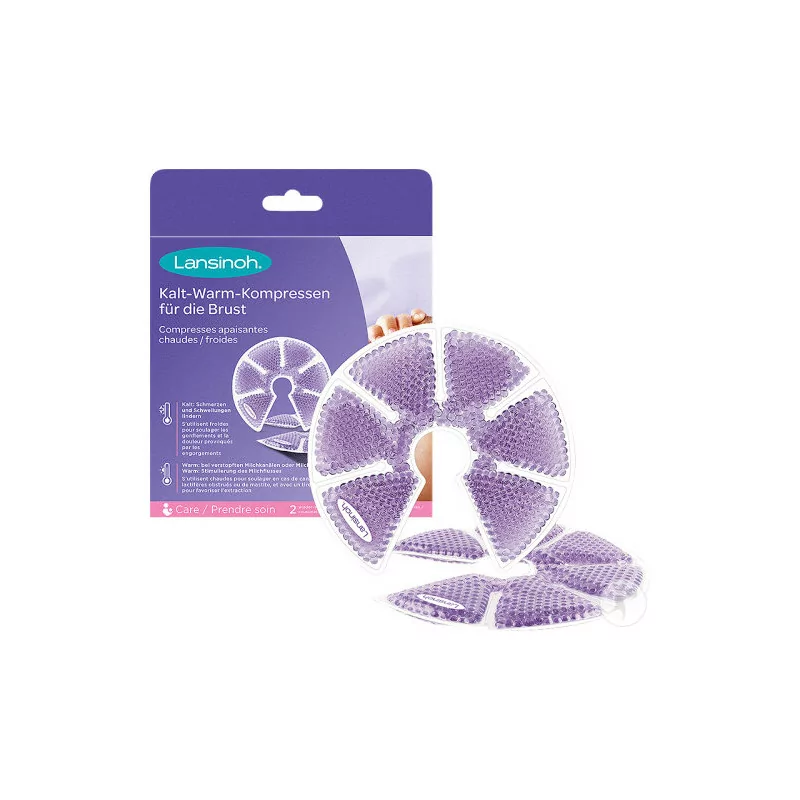 Lansinoh Compresses Apaisantes Chaudes / Froides X2 - Univers Pharmacie