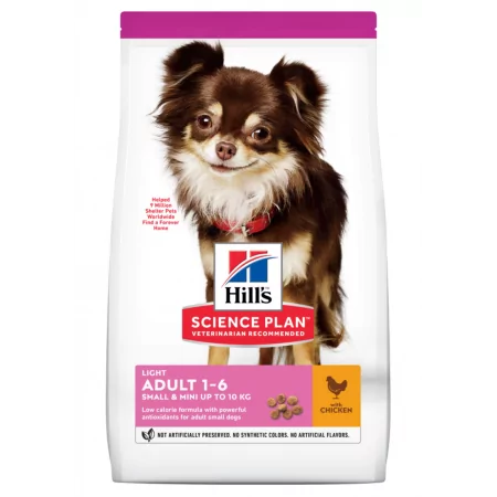 Hill's Science Plan Croquettes Light Poulet Petit Chien 6kg - Univers Pharmacie