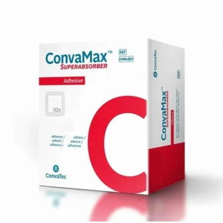 ConvaMax Pansement Hydrocellulaire Superabsorbant Non Adhésif Stérile 10x10cm 10 pièces - Univers Pharmacie