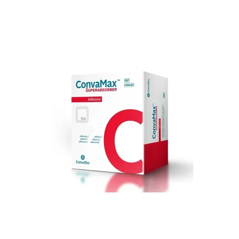 ConvaMax Pansement Hydrocellulaire Superabsorbant Non Adhésif Stérile 10x10cm 10 pièces - Univers Pharmacie