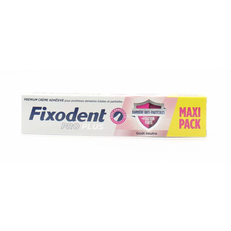 Fixodent Pro Plus Anti-particules Goût Neutre Maxi Pack 57g