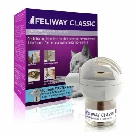 Feliway Classic Starter Kit Diffuseur + Recharge 48ml - Univers Pharmacie