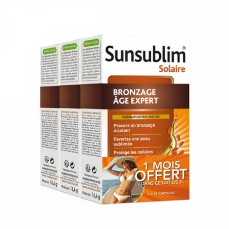 Sunsublim Bronzage Âge Expert 3X28 capsules - Univers Pharmacie