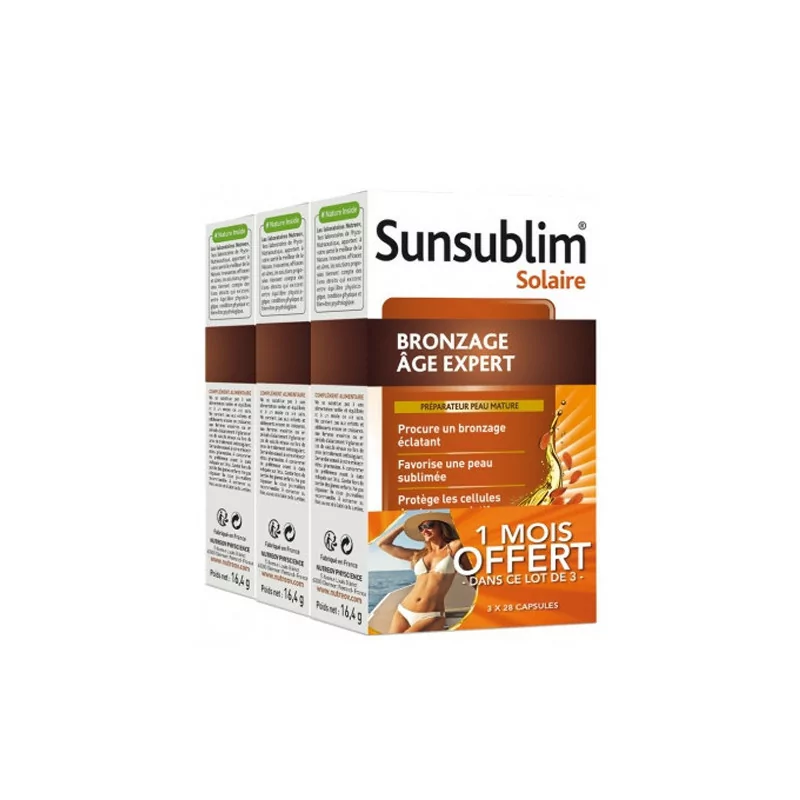 Sunsublim Bronzage Âge Expert 3X28 capsules - Univers Pharmacie