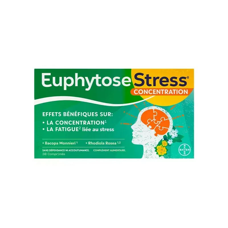 Euphytose Stress Concentration 30 comprimés - Univers Pharmacie