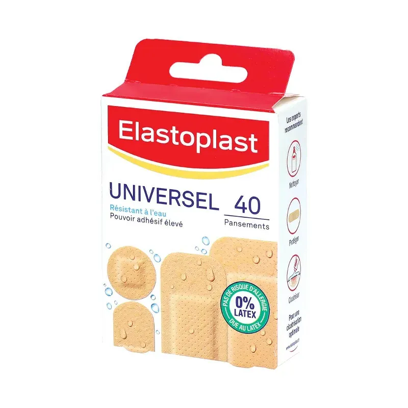Elastoplast Universel Résistant à l'Eau 40 pansements - Univers Pharmacie