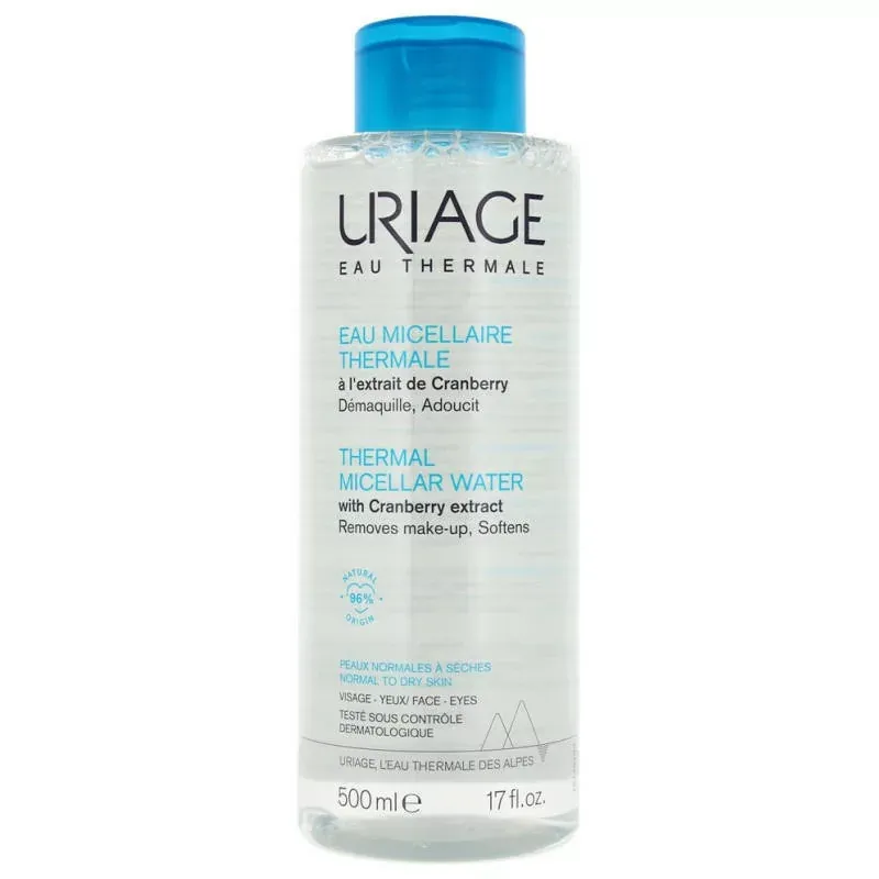 Uriage Eau Micellaire Thermale Peaux Normales à Sèches 500ml