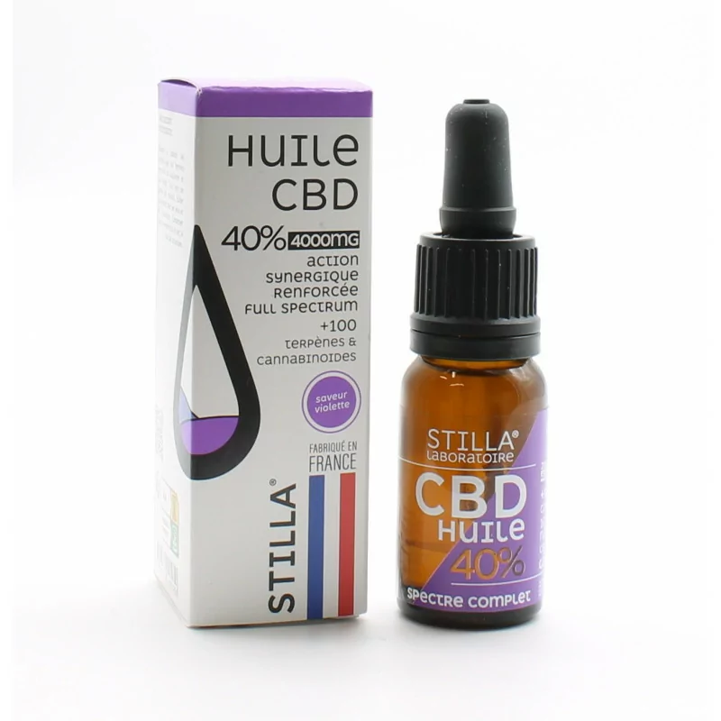 Stilla Huile CBD 40% Violette 10ml - Univers Pharmacie