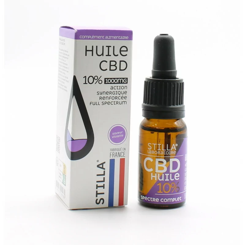 Stilla Huile CBD 10% Violette 10ml - Univers Pharmacie