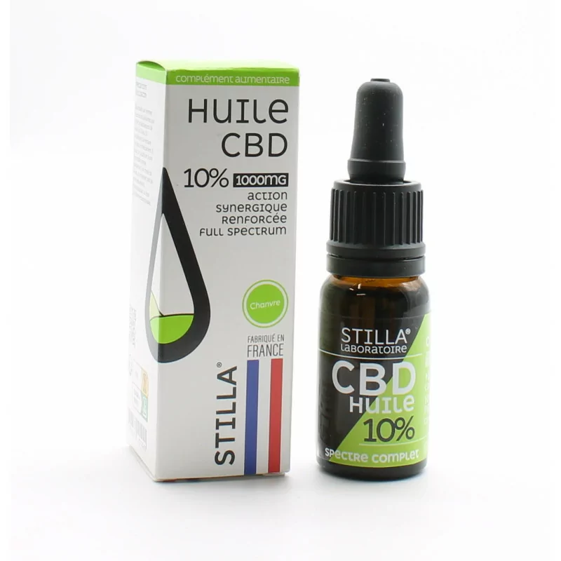 Stilla Huile CBD 10% Chanvre 10ml - Univers Pharmacie