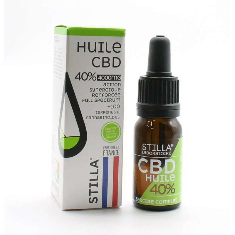 Stilla Huile CBD 40% Chanvre 10ml - Univers Pharmacie