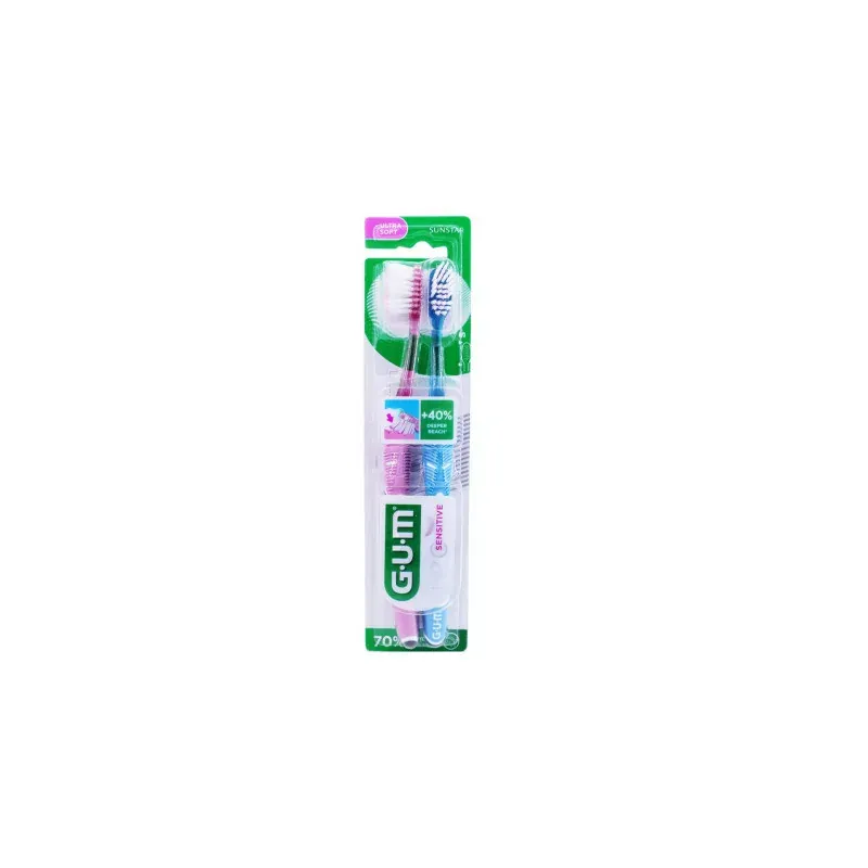 GUM Pro Sensitive Brosse à Dents Ultra Soft X2 - Univers Pharmacie