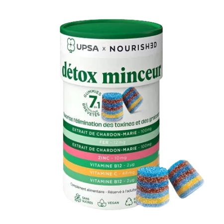 Upsa x Nourished Détox Minceur 30 gummies - Univers Pharmacie