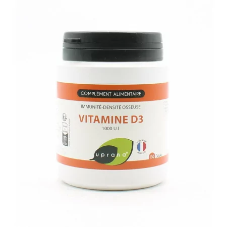 Uprana Vitamine D3 1000UI 150 gélules - Univers Pharmacie