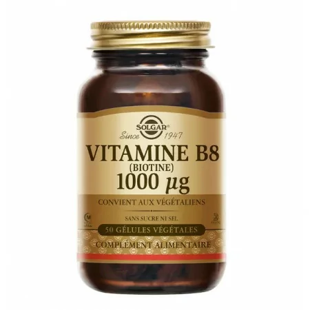 Solgar Vitamine B8 Biotine 1000µg 50 gélules - Univers Pharmacie