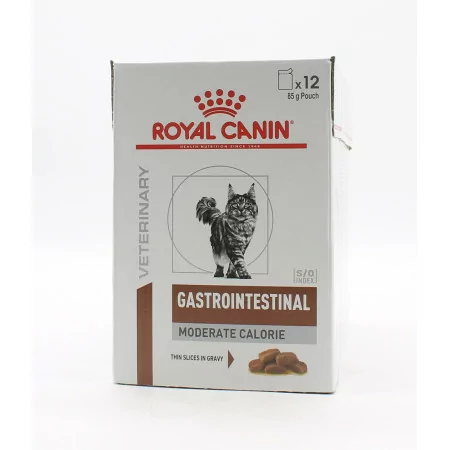 Royal Canin Veterinary Gastrointestinal Moderate Calorie Chat 12X85g - Univers Pharmacie