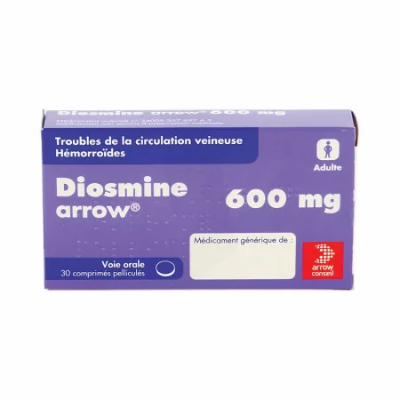 Diosmine 600 mg Arrow 30 comprimés - Univers Pharmacie