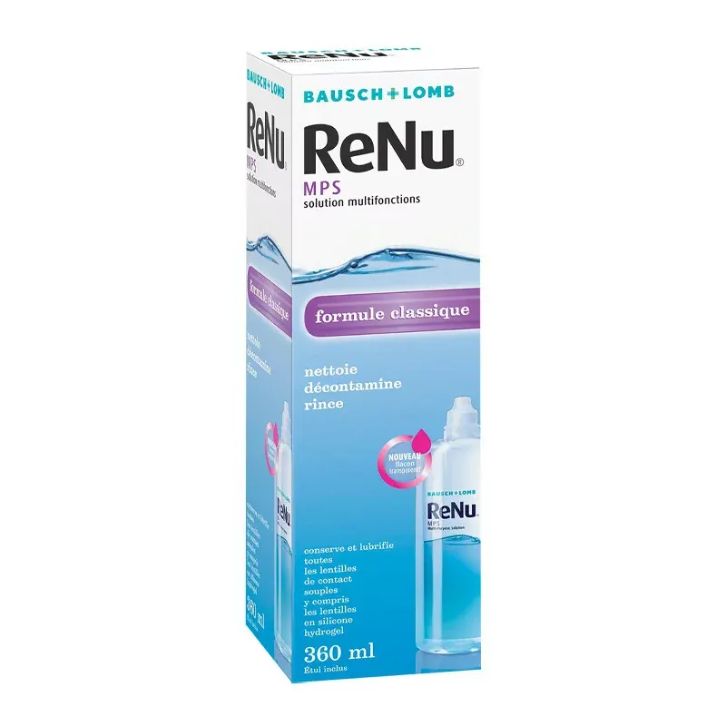 ReNu MPS Solution Multifonctions Lentilles 360ml - Univers Pharmacie ReNu MPS Solution Multifonctions Lentilles 360ml - Univers Pharmacie