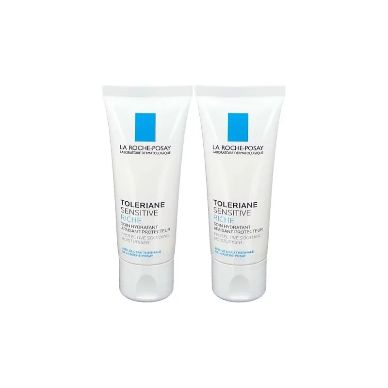 La Roche-Posay Toleriane Sensitive Riche Soin Hydratant 2X40ml - Univers Pharmacie