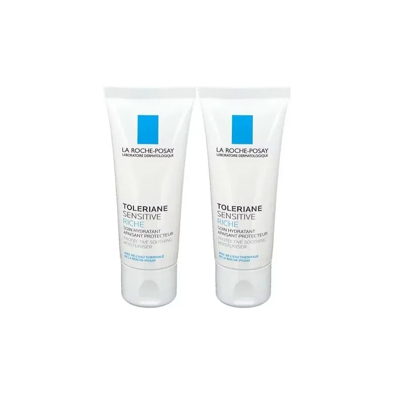 La Roche-Posay Toleriane Sensitive Riche Soin Hydratant 2X40ml - Univers Pharmacie