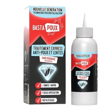 Basta Poux Traitement Express Anti-Poux et Lentes 100ml - Univers Pharmacie