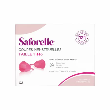 Saforelle Coupe Menstruelle T1 X2 - Univers Pharmacie