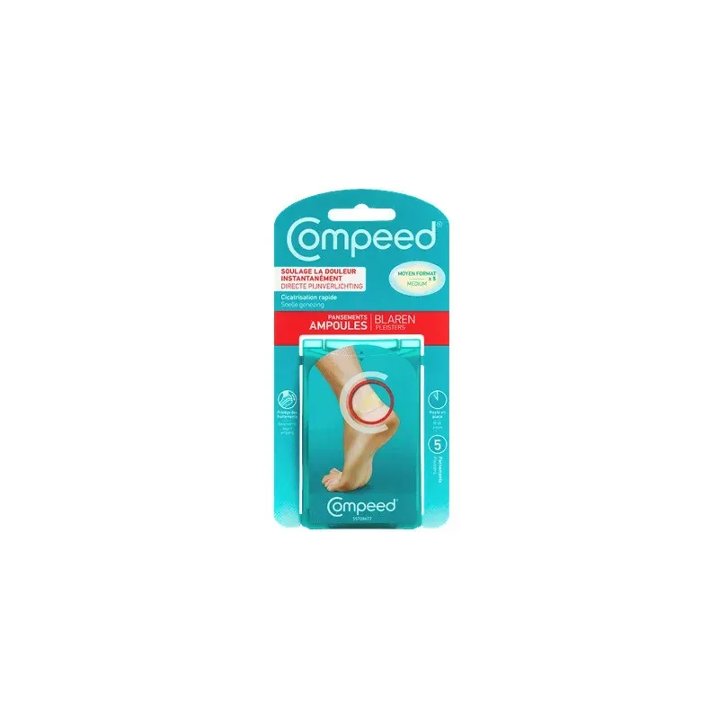 Compeed Pansement Ampoules Format Moyen X10 - Univers Pharmacie