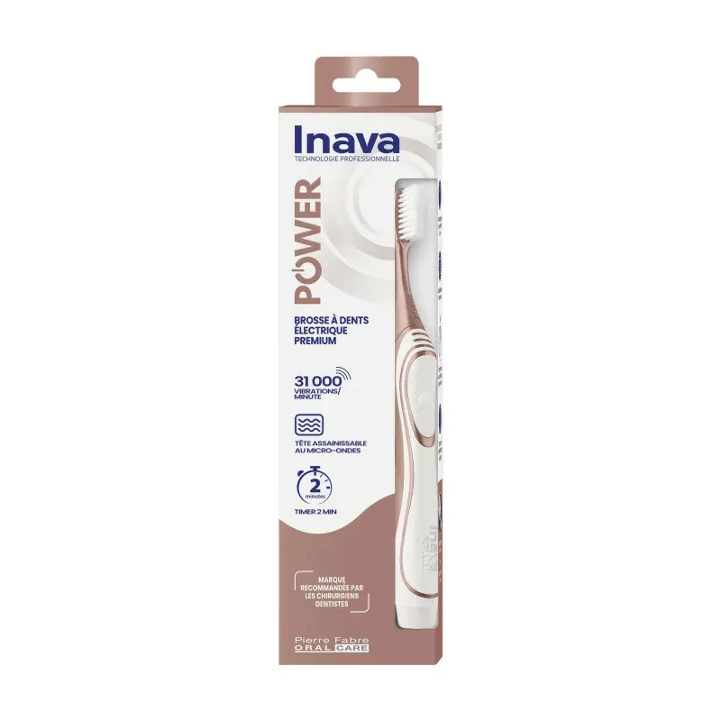 Inava Power Brosse à Dents Electrique Premium Rose Gold - Univers Pharmacie Inava Power Brosse à Dents Electrique Premium Rose Gold - Univers Pharmacie