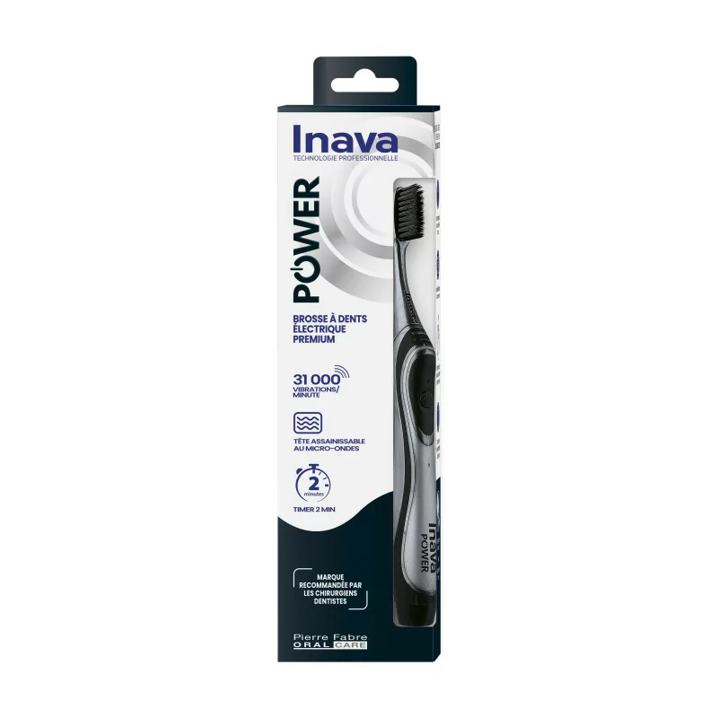 Inava Power Brosse à Dents Electrique Premium Black - Univers Pharmacie