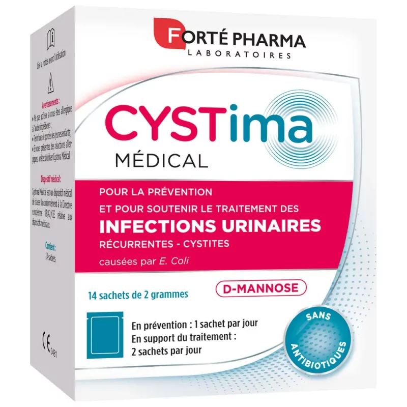 Forté Pharma Cystima Médical 14 sachets - Univers Pharmacie