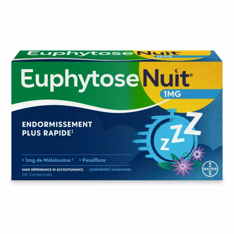 Euphytose Nuit 1mg 30 comprimés - Univers Pharmacie