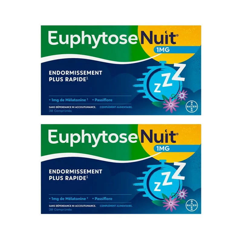 Euphytose Nuit 1mg 2X30 comprimés - Univers Pharmacie