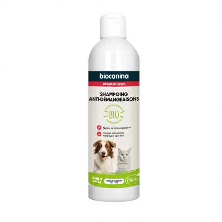 Biocanina Shampooing Anti-Démangeaisons Bio Chien et Chat 240ml - Univers Pharmacie