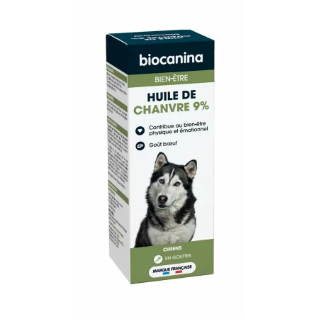 Biocanina Bien-être Huile de Chanvre 9% Chien 10ml